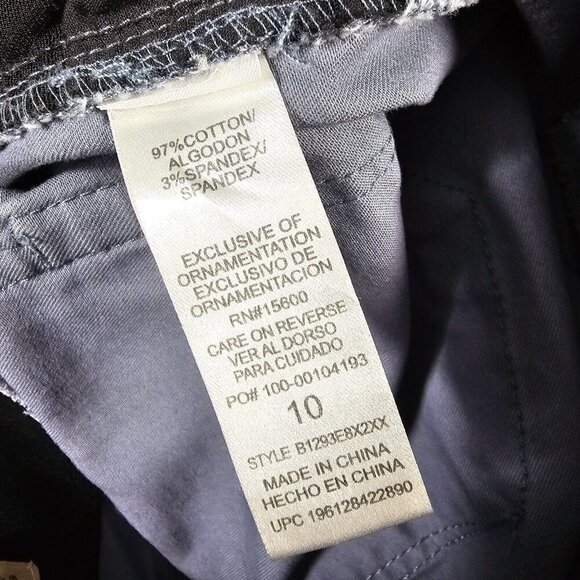 Democracy Women’s 10 Blue Gray Ab Technology Ankle Skinny Jeans Stretch - Picture 5 of 12